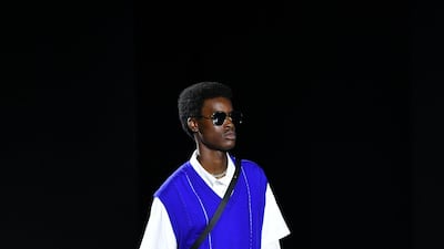 A model walks the runway for Rag & Bone during New York Fashion Week September 2019. Photo: in New York City. Photo: Slaven Vlasic / Getty Images for NYFW: The Shows / AFP