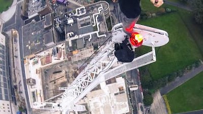 He has posted many videos of climbs up cranes and buildings in recent years and gathered a huge following on his YouTube channel.