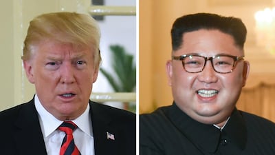 US President Donald Trump and North Korea's Kim Jong-un will meet on Tuesday in Singapore Saul Loeb and Roslan Rahman / AFP Photo