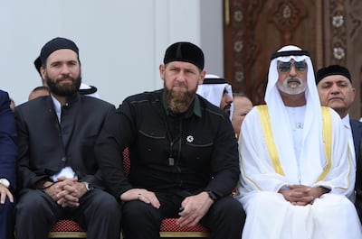 Phile photo: Ramzan Kadyrov attends the inauguration ceremony of Europe's largest mosque. Reuters