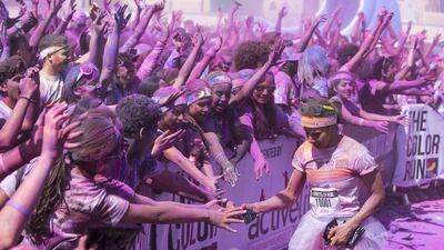 The next Color Run is on March 27. Silvia Razgova / The National