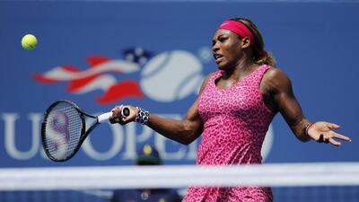When she needed it, Serena Williams was able to lean on her big serve to send Kaia Kanepi of Estonia out of the US Open. Williams moves on to the quarter-finals to face Flavia Pennetta. Kena Betancur / AFP