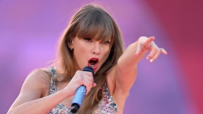Taylor Swift performs on the first night of The Eras Tour at the Melbourne Cricket Ground in Australia on February 16. EPA