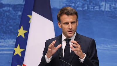 French President Emmanuel Macron praised his country for its role as leader of the EU. Getty