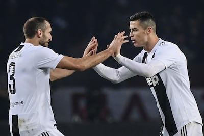 Cristiano Ronaldo, right, will aim to win his fourth successive Uefa Champions League title and first since moving to Juventus. AFP