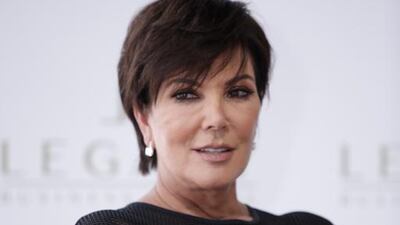 Kris Jenner at the Press Conference of Legacy Business School at the Ginza Lounge in Dubai Design District. Victor Besa for The National