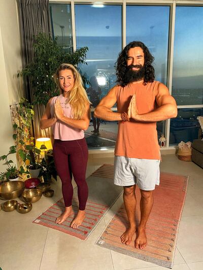 Nadine du Toit and Ricardo Vargas offer online workouts through Instagram Live