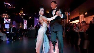 Tango dancers perform at an Argentinian-themed party in Dubai to promote business and travel ties with the UAE. Antonie Robertson / The National