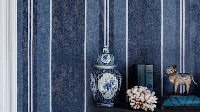 Fabric wallpapers add texture and richness to a room, with options ranging from velvety and wicker to silk and satin