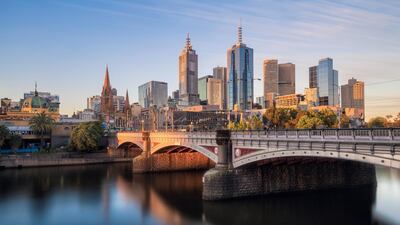 Melbourne's most famous river, the Yarra River. Getty Images.
