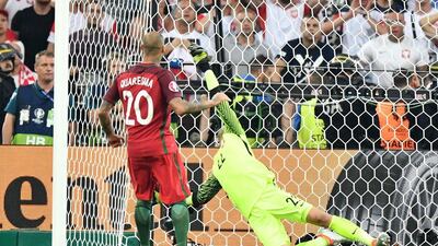 Portugal forward Ricardo Quaresma scores the winning penalty. Bertrand Langlois / AFP