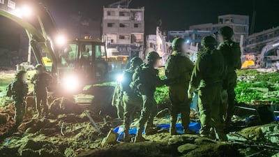 Israeli troops took diggers and bulldozers to Al Batsh Cemetery in Gaza city. Photo: Israeli military