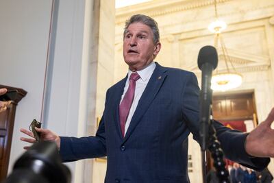 Democratic Senator from West Virginia Joe Manchin in the Russell Senate Office Building in Washington, US, January 13. EPA