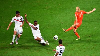 Arjen Robben says he is staying with Bayern Munich. Laurence Griffiths / Getty Images
