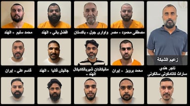 13 men were arrested on suspicion of being part of an international drugs network operating in the UAE. Wam