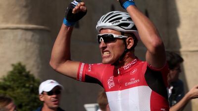 Marcel Kittel finished sixth in the general classification at the Dubai Tour, but won the red jersey for leading the points classification. Christopher Pike / The National