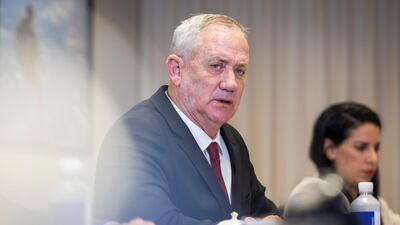 Mr Gantz also held talks with US Secretary of State Antony Blinken and National Security Adviser Jake Sullivan during his visit to the US. EPA