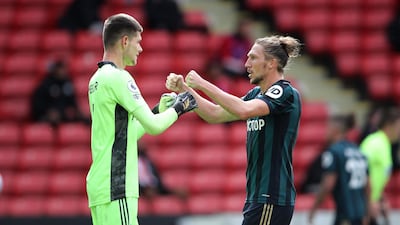 Luke Ayling – 6. Started brightly with a mazy run and shot, and was an attacking threat with his long, diagonal passes. The Blades did get some joy behind him, too, though. Getty