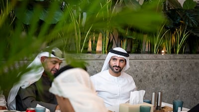 Sheikh Hamdan bin Mohammed, Crown Prince of Dubai, Deputy Prime Minister and Minister of Defence, and Sheikh Mohammed bin Hamad bin Tahnoon, adviser to President Sheikh Mohamed, attend the talks