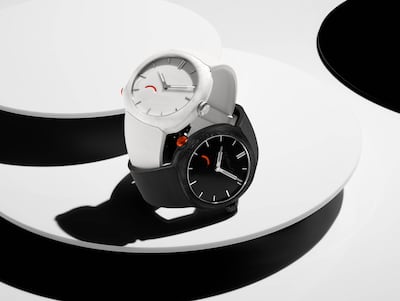 On the H Moser & Cie Streamliner Pump, the case is crafted from forged quartz fibre, a material rarely seen in watchmaking. Photo: H Moser & Cie