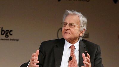 Jean-Claude Trichet predicts growth in the euro zone could be close to 1 per cent this year. Fatima Al Marzooqi / The National
