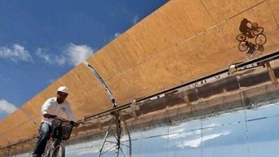 The Ain Beni Mathar solar plant near the Algerian border provides 13 per cent of Morocco's energy needs. Morocco has so far been most receptive to the Desertec initiative, which was established two years ago. Abdelhak Senna / AFP