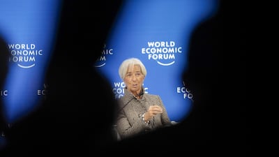 Christine Lagarde, managing director of the International Monetary Fund (IMF), at the World Economic Forum in Davos, Switzerland. The Fund now expects global growth of 3.5 per cent in 2018, down by 0.2 percentage points since October. Photo: Bloomberg