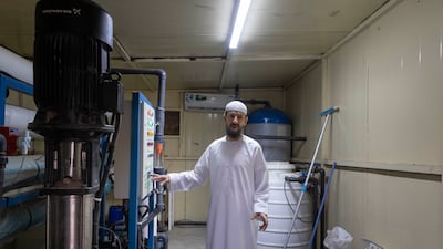 The plant enables farming with the salinated water that comes from Liwa's wells
