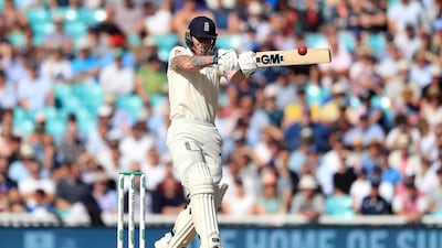 Ben Stokes goes on the attack for England. PA