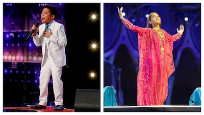 Peter Rosalita, left, and Mira Singh, captured the nation's hearts in 2021. Photos: Instagram / @peter.rosalita, Christopher Pike / Expo 2020 Dubai