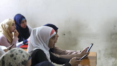 A pupil at the school in the Bekaa Valley, Lebanon, funded by Hands Up. Courtesy Hands Up Foundation