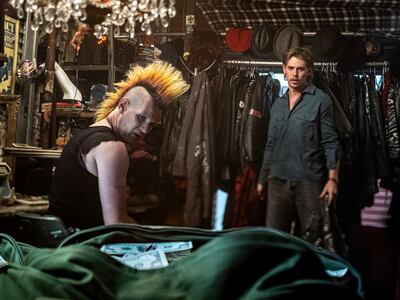 The film, which also stars Matt Smith, left, alongside Butler is set in 1998. Photo: Sony Pictures Entertainment