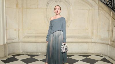 Actress and YouTube star Tanya Burr attends the Christian Dior show (Photo by Pascal Le Segretain/Getty Images)