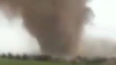 The tornado in Taif. Screenshot: Arabia Weather SA