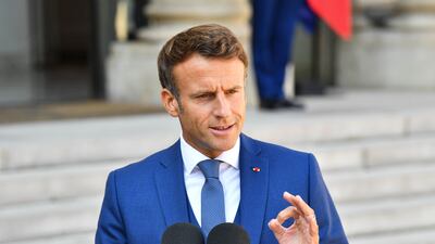 French President Emmanuel Macron said he hoped a deal was imminent. EPA