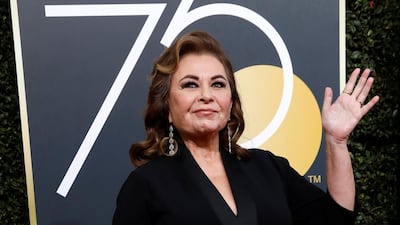 Actress Roseanne Barr waves on her arrival to the 75th Golden Globe Awards in Beverly Hills, California, US. Mario Anzuoni/ Reuters