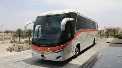 One of the two electric passenger buses that have been added to the fleet by Sharjah Roads and Transport Authority. Photo: Sharjah RTA