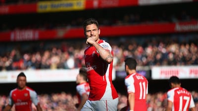 Striker: Olivier Giroud (Arsenal) – Showed his character after his string of misses against Monaco to score and lead the line well in the 2-0 victory over Everton. Paul Gilhan / Getty Images