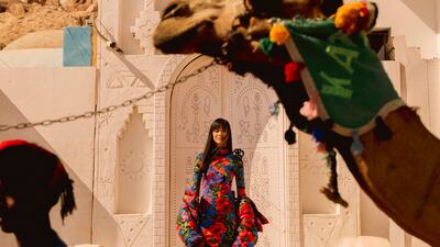 The fashion shoot for the December issue of 'Luxury' was shot in Aswan in Egypt. Dress, Dh5,850; ankle boots, Dh3,800; and coat, Dh10,800, all from Dolce & Gabbana. Fashion director: Sarah Maisey. Photographer: Noemi Otillia Szabo