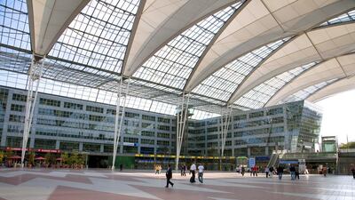 4th: Munich International Airport. Passengers can take in tours of the airport brewery and play mini golf, plus use sleep pods and this year a surf station complete with artificial beach. Peter Langer / Design Pics / Corbis