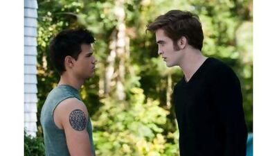 Taylor Lautner, left, and Robert Pattinson star in The Twilight Saga: Eclipse.
