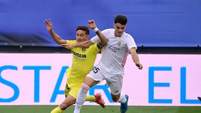 Miguel Gutierrez 7 - An alert performance saw the 19-year-old full-back deal well with attacks down Madrid’s left flank. The youngest player on the Madrid backline looked the most experienced defender on the day. AFP