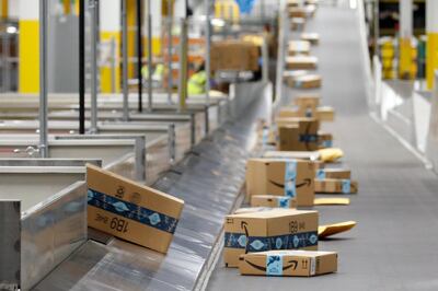 From January to March, sales at Amazon's online stores grew 44% to $52.9bn. AP