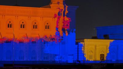 The sixth annual Sharjah Light Festival gets under way.