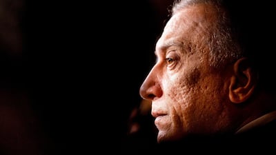 Iraq's Prime Minister Mustafa Al Kadhimi arrives to the southern city of Basra late on August 22, 2020, accompanied by security forces' commanders in a surprise visit. AFP