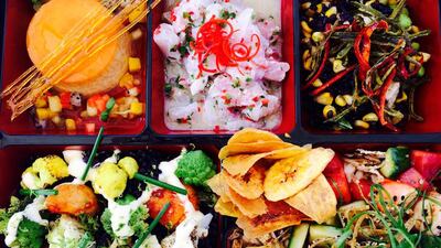 The Surf bento box at Asia de Cuba. Courtesy Stacie Overton Johnson