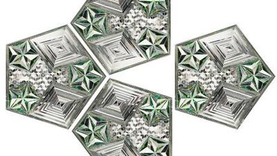 A piece from Monir Shahroudy Farmanfarmaian’s Kaleidoscope exhibition.