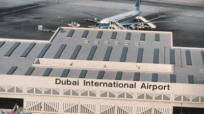 Dubai International airport as seen in the 1990s.
