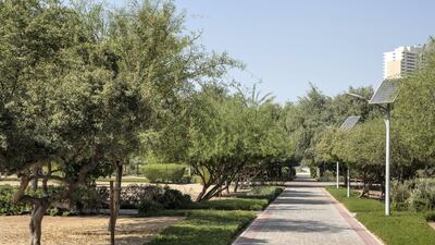 Hafla park in Jumeirah Village Circle, Dubai. Photo by Antonie Robertson / The National