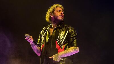 Post Malone is the most streamed artist on Spotify this year. AFP